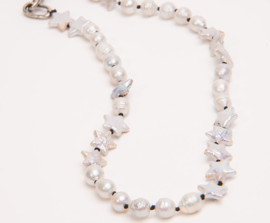 Seeing Stars Pearl Necklace