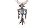 Baroque Turquoise Thunderbird Necklace
