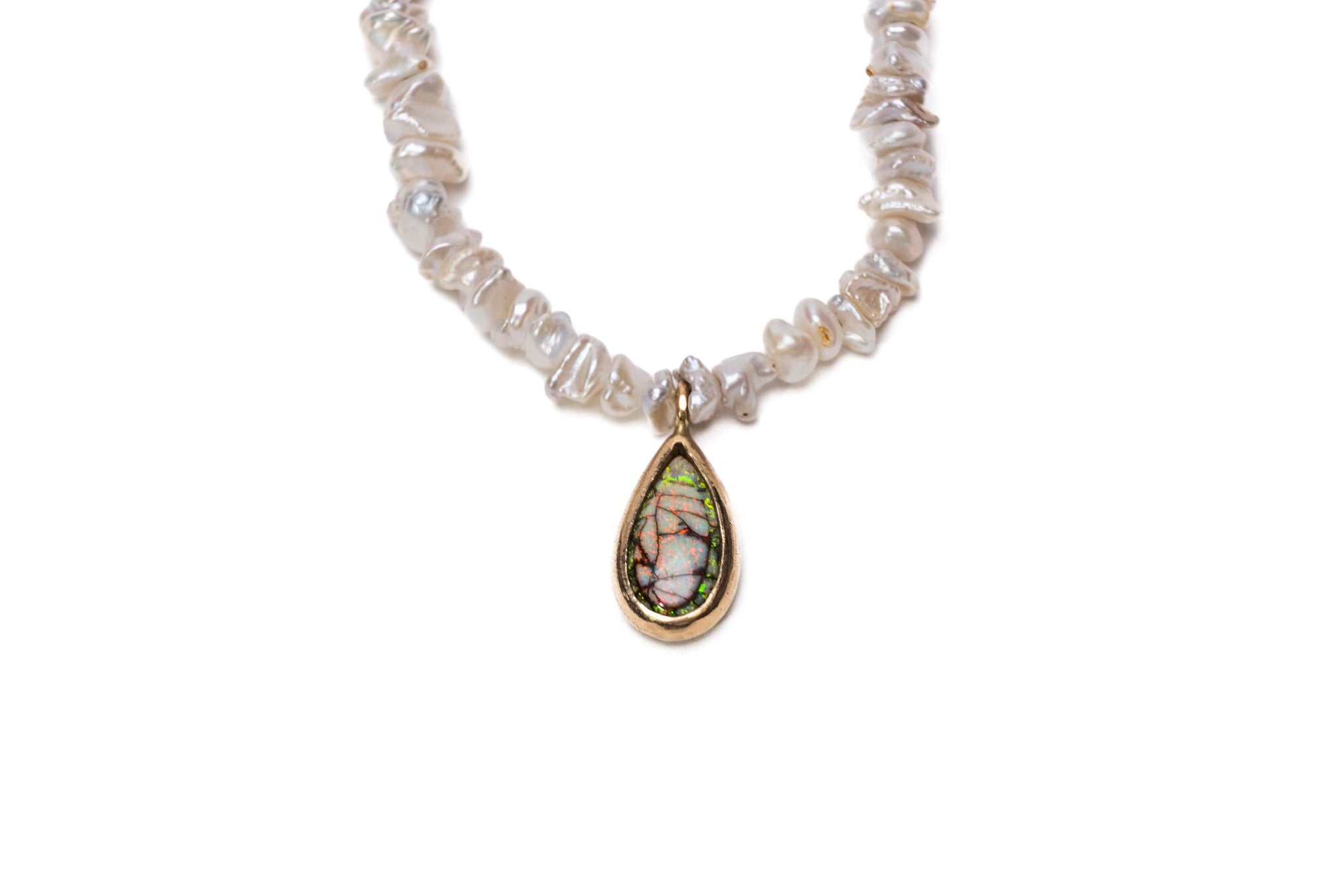 Pearl + Opal Necklace