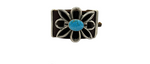 The Chella Sonoran Bluebird Leather Cuff