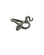 Silver Snake Wrap Ring with Diamond