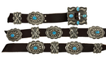 The All Out Turquoise Concho Belt