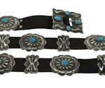 The All Out Turquoise Concho Belt