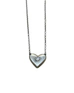 Diamond Center Heart Necklace