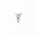 Buffalo Skull Turquoise Hat Token