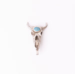 Buffalo Skull Turquoise Hat Token