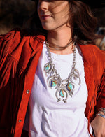 Multi Turquoise Naja Alyssa Chain Necklace