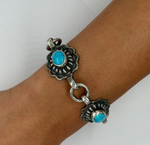 Turquoise Concho Bracelet