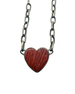 Melody Coral Heart Necklace