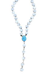 Turquoise Mother of Pearl Star Rosary
