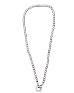 Tiny Blush Freshwater Pearl Charm Necklace