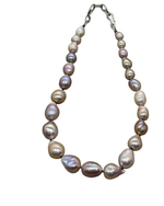 Round Blush Pearl with Melody Chain