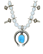 Pearl Turquoise Naja with Diamond