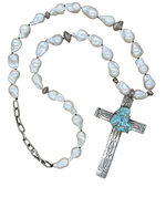 Lady Lancaster Diamond Cross and Pearl Necklace