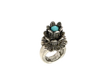 Lotus with Kingman Turquoise Stone