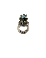 Lotus with Kingman Turquoise Stone