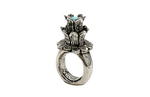 Lotus with Kingman Turquoise Stone