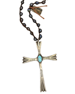 Freshwater Pearl Cross Necklace