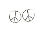 Peace Sign Hoops