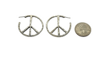 Peace Sign Hoops