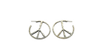 Peace Sign Hoops