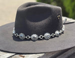 Turquoise Concho Hat Band