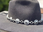 Turquoise Concho Hat Band