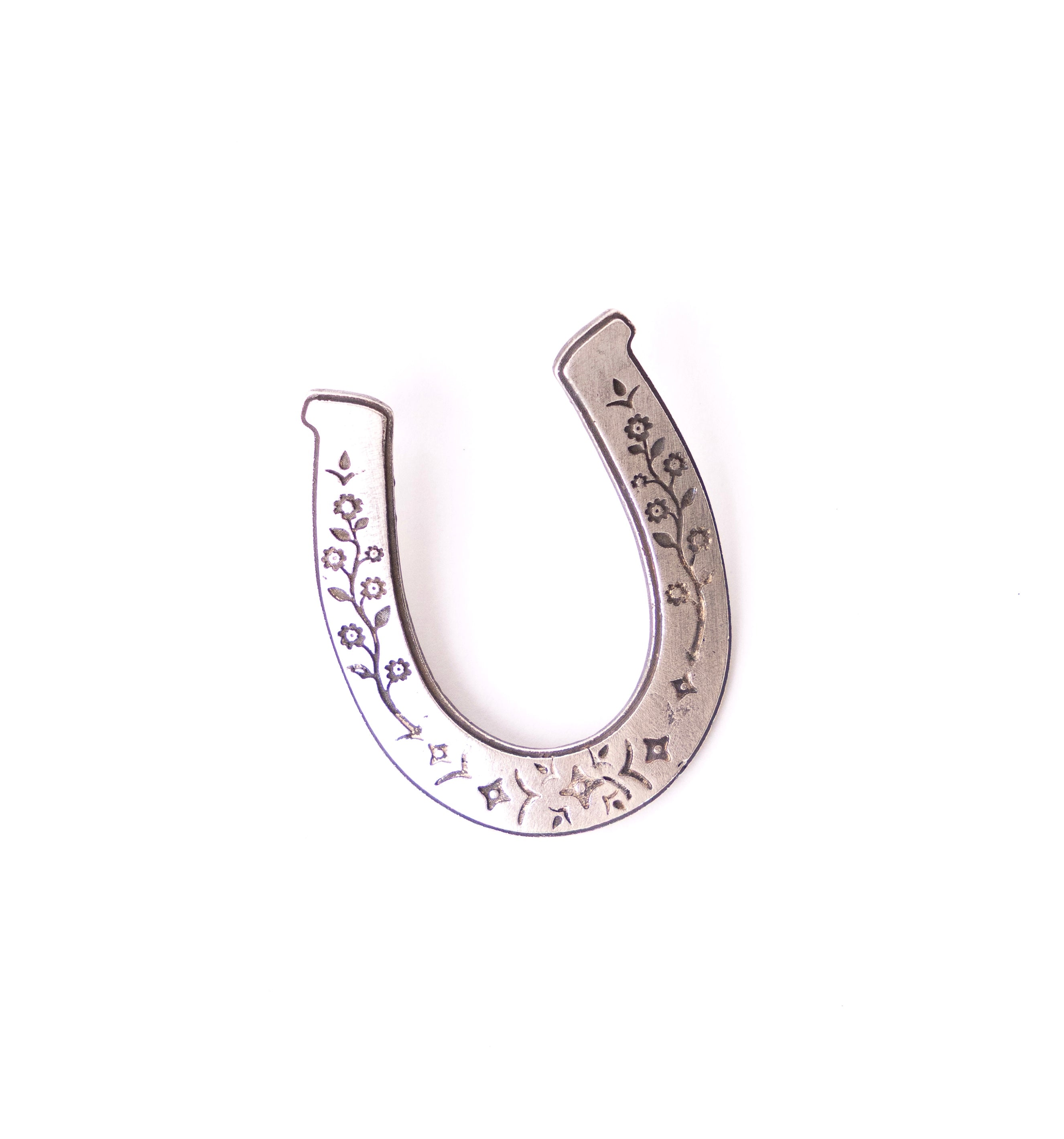 Horseshoe in Gold Enamel Pin | Alison Glass Horseshoe in Gold Enamel Pin | Alison Glass