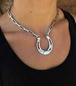 Six Diamond Horseshoe Necklace