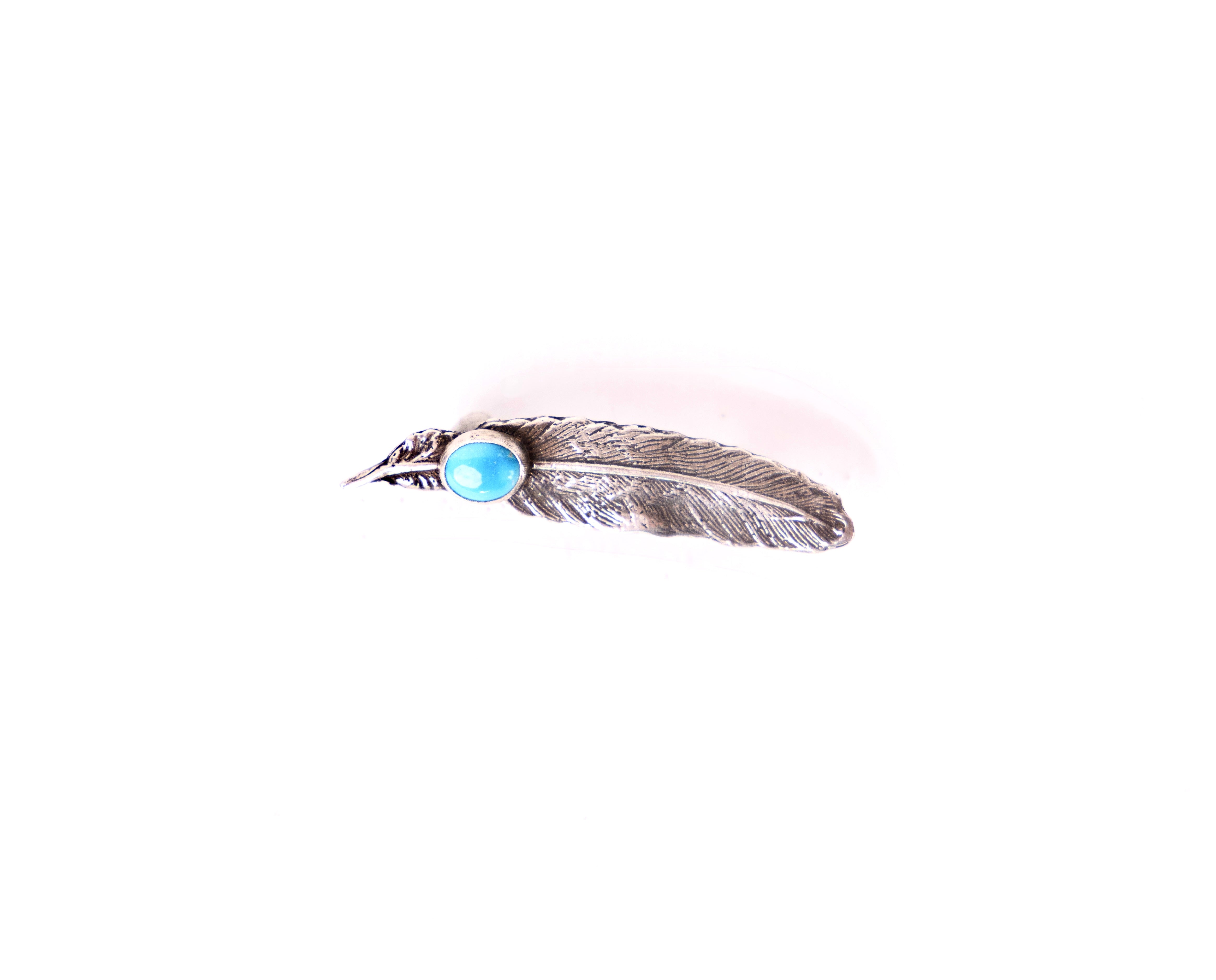 Sky Feather Hat Pin