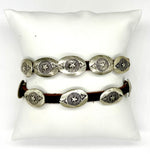 Oval Star Concho Leather Cinch Bracelet