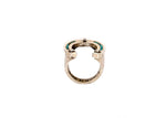 “Lucky Me” Diamond Inlay Horseshoe Ring