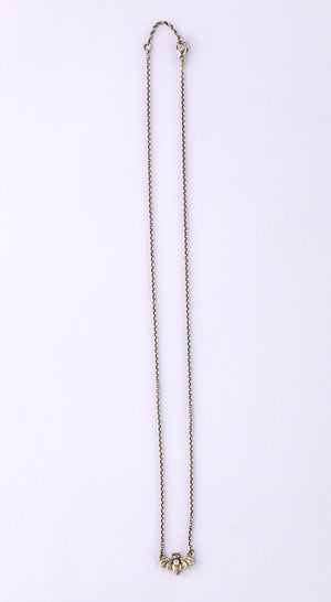 Bumble Bee Diamond Dainty Necklace