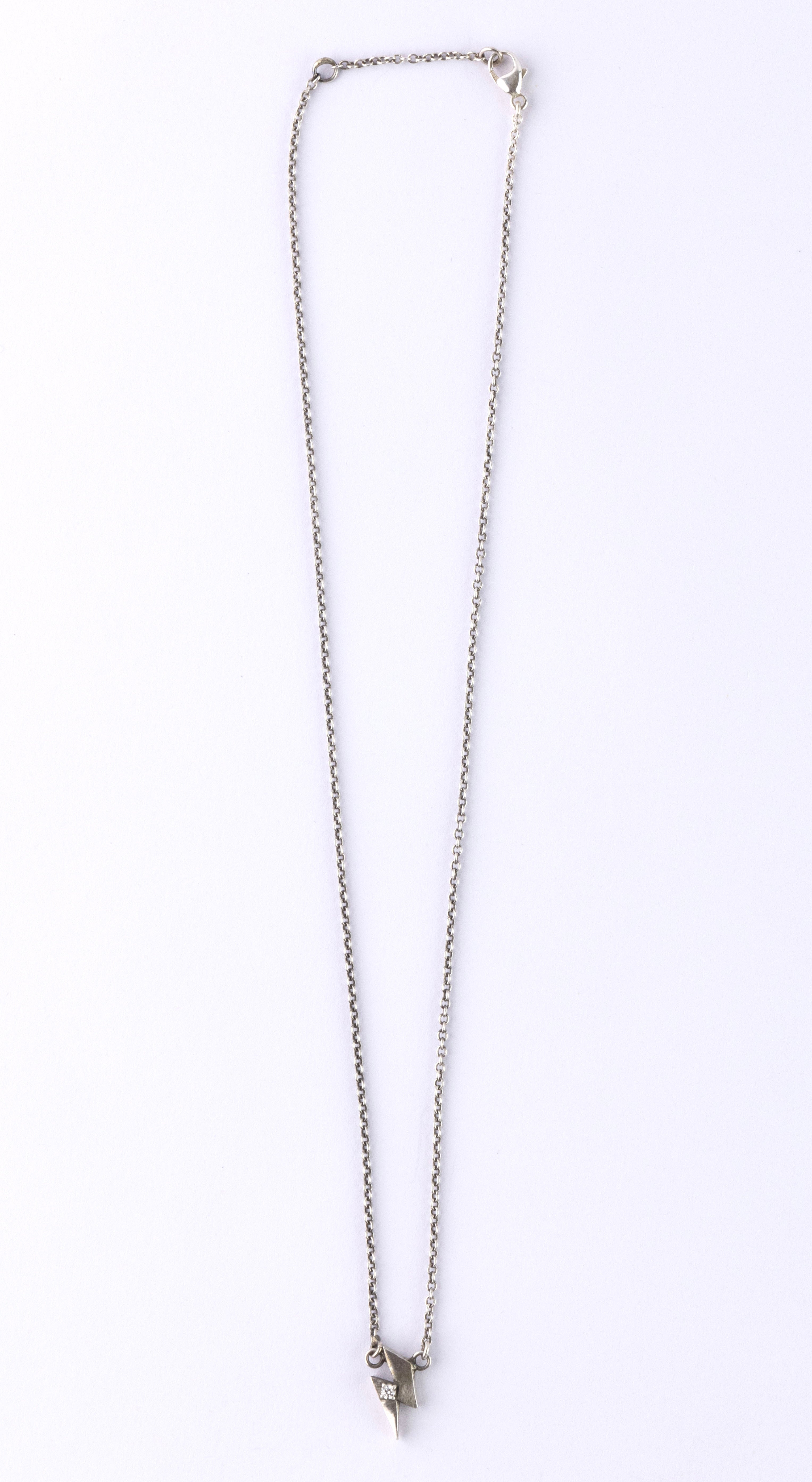 The Bolt Diamond Dainty Necklace