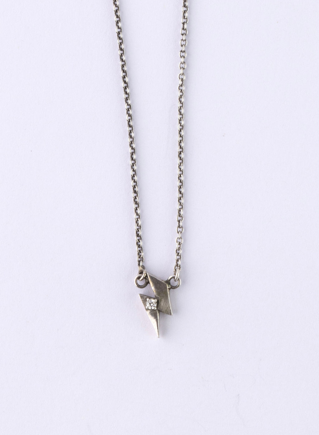 The Bolt Diamond Dainty Necklace