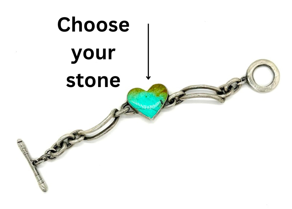 Reina Turquoise Heart Bracelet Setting