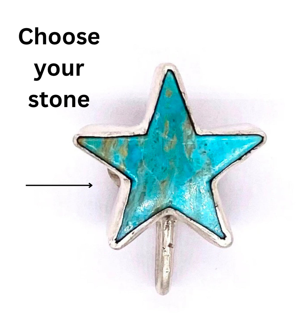 Kingman Turquoise Heart Hat Token Setting