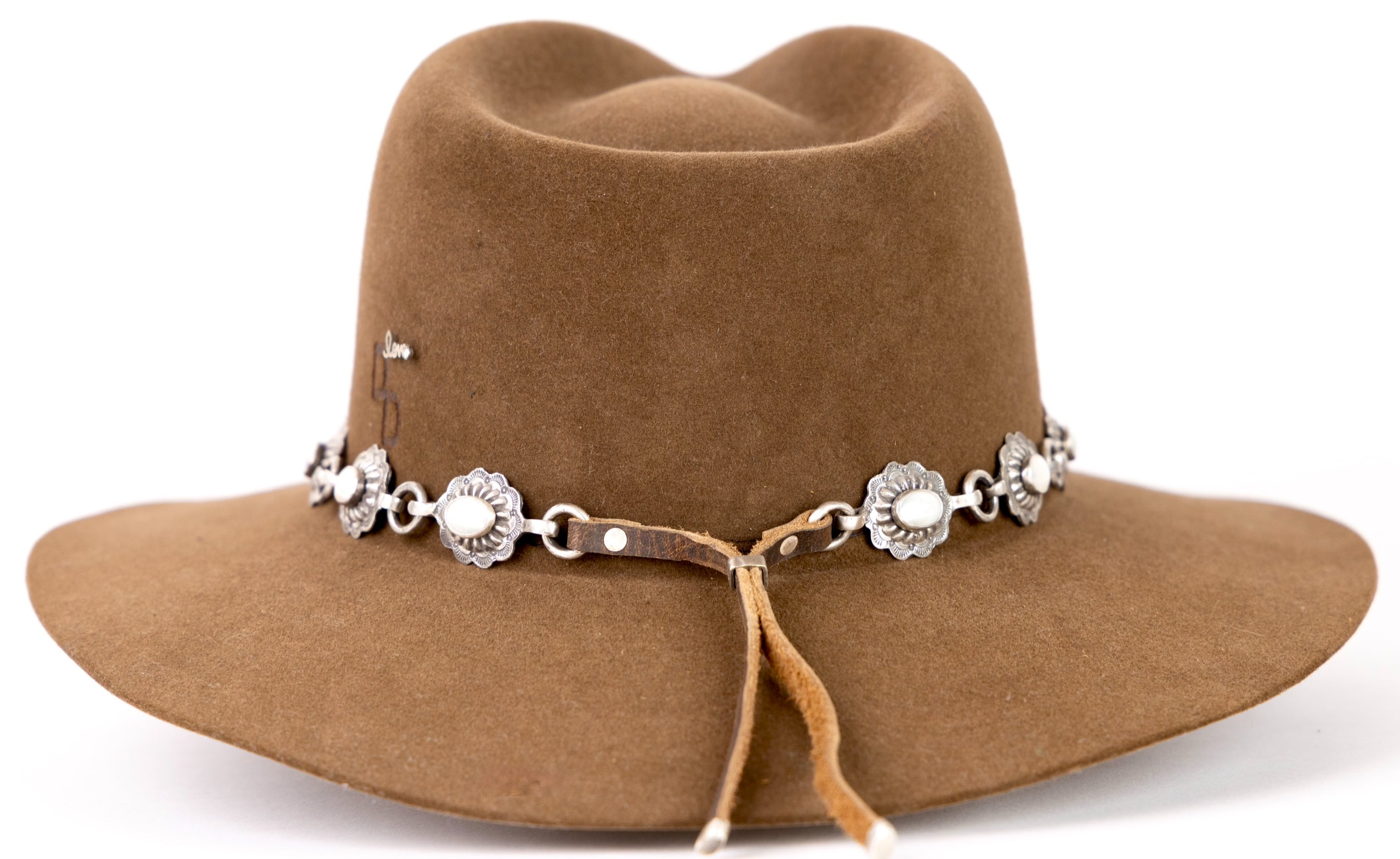 Turquoise Concho Hat Band