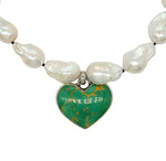 40ct Kingman Heart Baroque Pearl Necklace