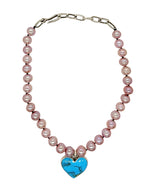 40ct Kingman Heart Blush Pearl Necklace