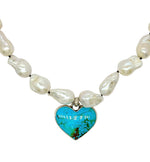 40ct Kingman Heart Baroque Pearl Necklace