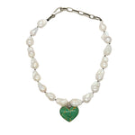 40ct Kingman Heart Baroque Pearl Necklace
