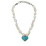 40ct Kingman Heart Baroque Pearl Necklace