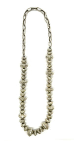 Sterling Silver Handmade Bead & Chain Necklace