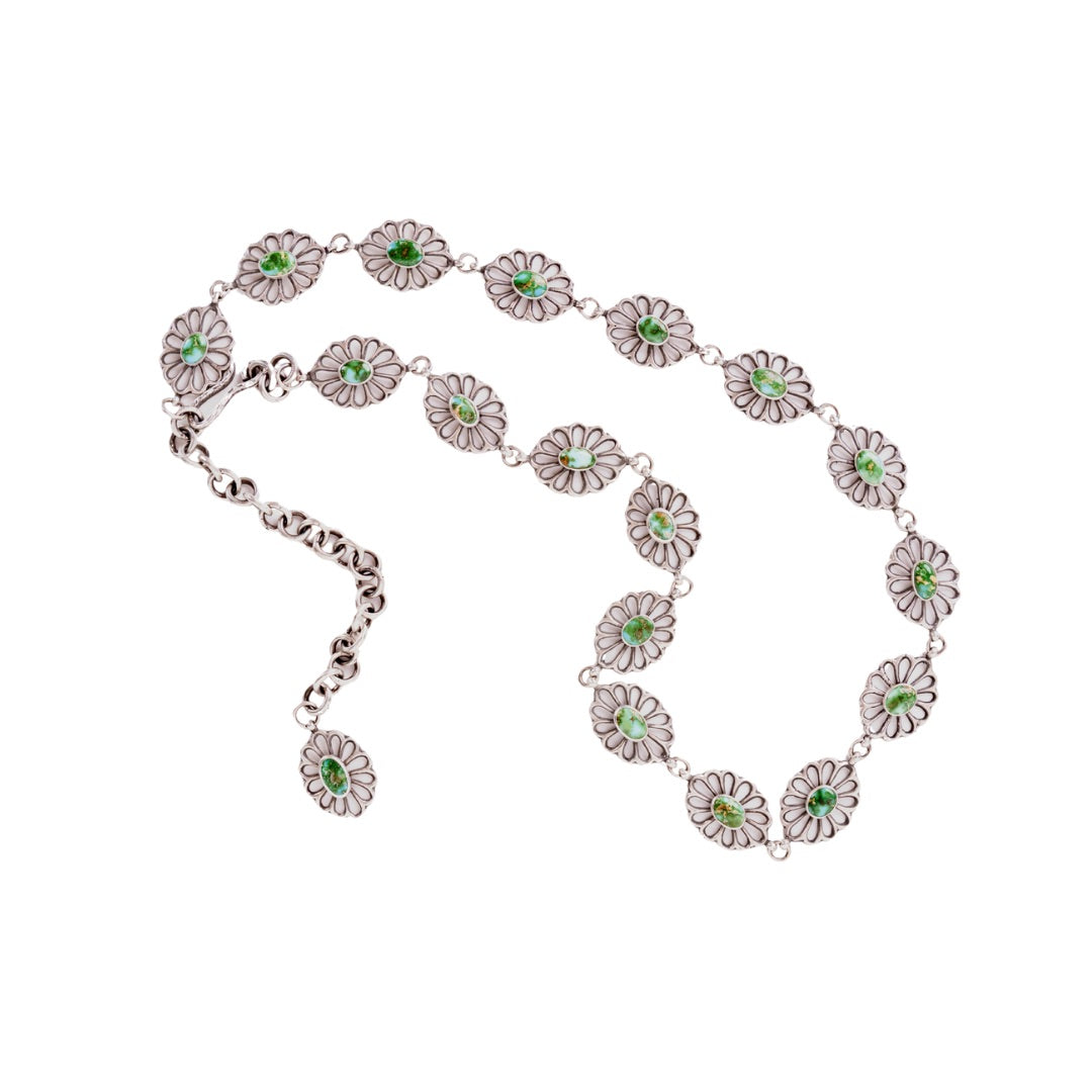 Blue Ridge Flower Concho Belt