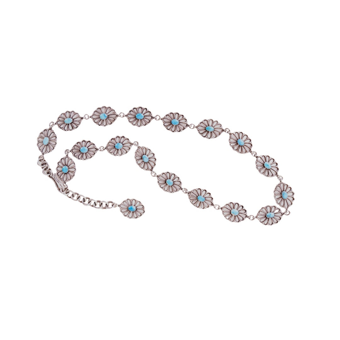 Blue Ridge Flower Concho Belt