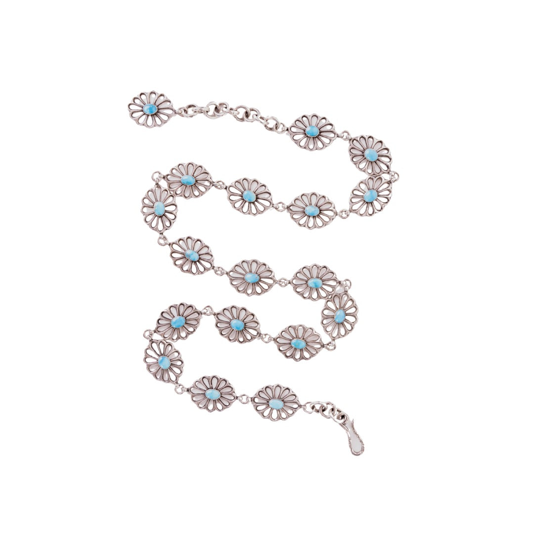 Blue Ridge Flower Concho Belt