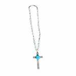 Kingman Turquoise Chunk Baroque Rosary
