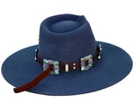 Blue Ridge Mountain Square Concho Hat Band