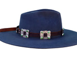 Blue Ridge Mountain Square Concho Hat Band